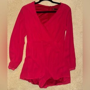 Love Culture Vibrant Red Romper